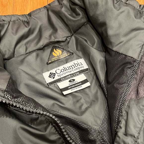 Columbia Women’s Whirlibird Interchange Winter Jacket Cream/Olive Size Small - Picture 7 of 11